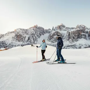 Sciare a Colfosco - pista Forcelles