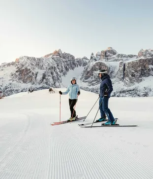 Sciare a Colfosco - pista Forcelles